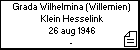 Grada Wilhelmina (Willemien) Klein Hesselink