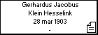 Gerhardus Jacobus Klein Hesselink