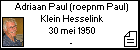 Adriaan Paul (roepnm Paul) Klein Hesselink