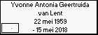 Yvonne Antonia Geertruida van Lent