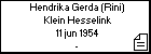 Hendrika Gerda (Rini) Klein Hesselink
