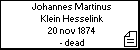 Johannes Martinus Klein Hesselink