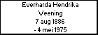 Everharda Hendrika Weening