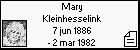 Mary Kleinhesselink