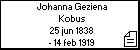 Johanna Geziena Kobus