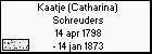 Kaatje (Catharina) Schreuders