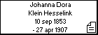 Johanna Dora Klein Hesselink