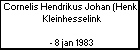 Cornelis Hendrikus Johan (Henk) Kleinhesselink