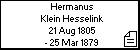 Hermanus Klein Hesselink