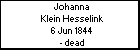 Johanna Klein Hesselink