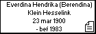 Everdina Hendrika (Berendina) Klein Hesselink