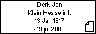 Derk Jan Klein Hesselink