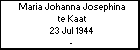 Maria Johanna Josephina te Kaat