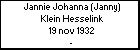 Jannie Johanna (Janny) Klein Hesselink