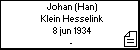 Johan (Han) Klein Hesselink