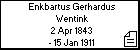 Enkbartus Gerhardus Wentink