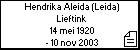 Hendrika Aleida (Leida) Lieftink