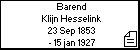 Barend Klijn Hesselink