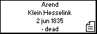Arend Klein Hesselink