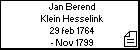 Jan Berend Klein Hesselink