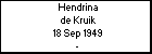 Hendrina de Kruik