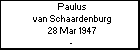 Paulus van Schaardenburg