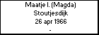 Maatje l. (Magda) Stoutjesdijk