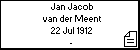 Jan Jacob van der Meent
