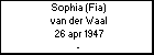 Sophia (Fia) van der Waal