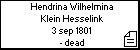 Hendrina Wilhelmina Klein Hesselink