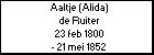 Aaltje (Alida) de Ruiter