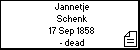 Jannetje Schenk