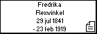 Fredrika Rexwinkel