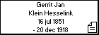 Gerrit Jan Klein Hesselink