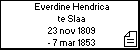 Everdine Hendrica te Slaa