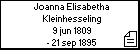 Joanna Elisabetha Kleinhesseling