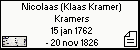 Nicolaas (Klaas Kramer) Kramers