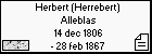 Herbert (Herrebert) Alleblas