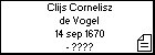 Clijs Cornelisz de Vogel