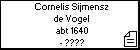 Cornelis Sijmensz de Vogel