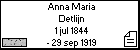 Anna Maria Detlijn