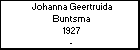 Johanna Geertruida Buntsma