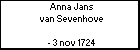 Anna Jans van Sevenhove