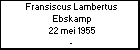 Fransiscus Lambertus Ebskamp