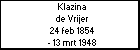 Klazina de Vrijer